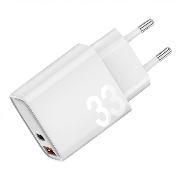 Сетевое зарядное устройство Energea AmpCharge PS33 Pro мощностью 33 Вт (USB-C, USB-A)