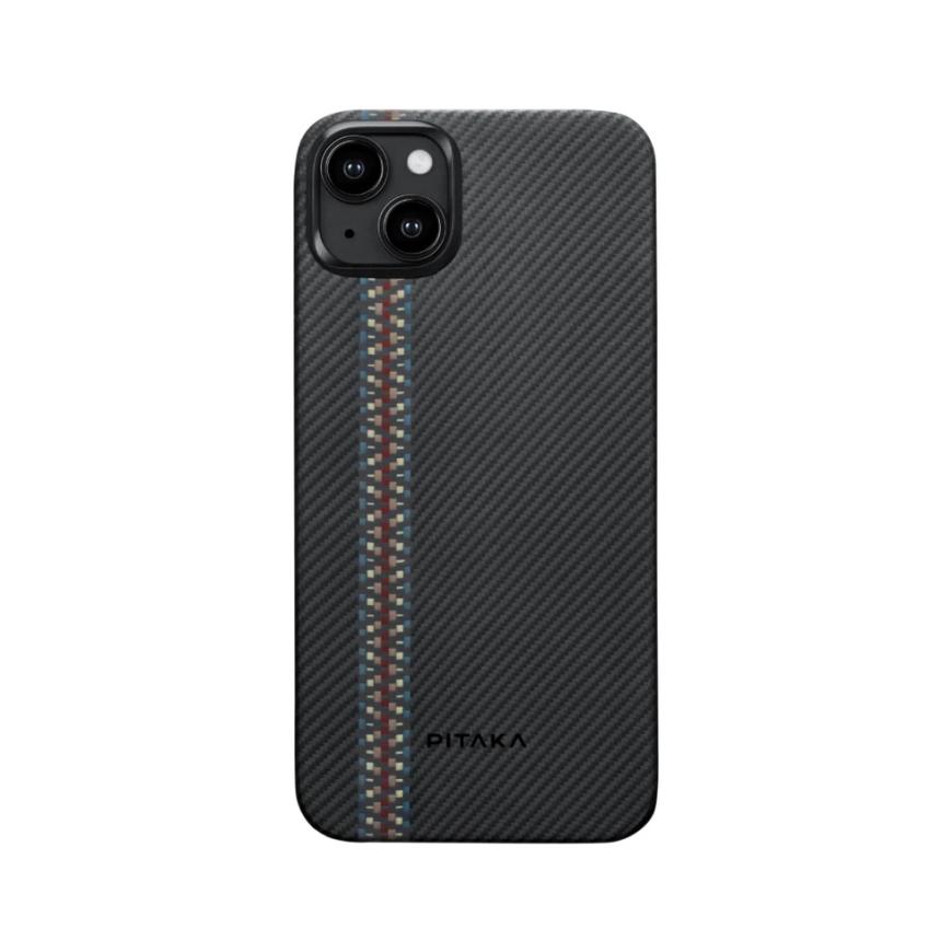 Чехол из арамидного волокна с поддержкой MagSafe PITAKA Orchestra Tactile Woven Case для iPhone 15 Plus