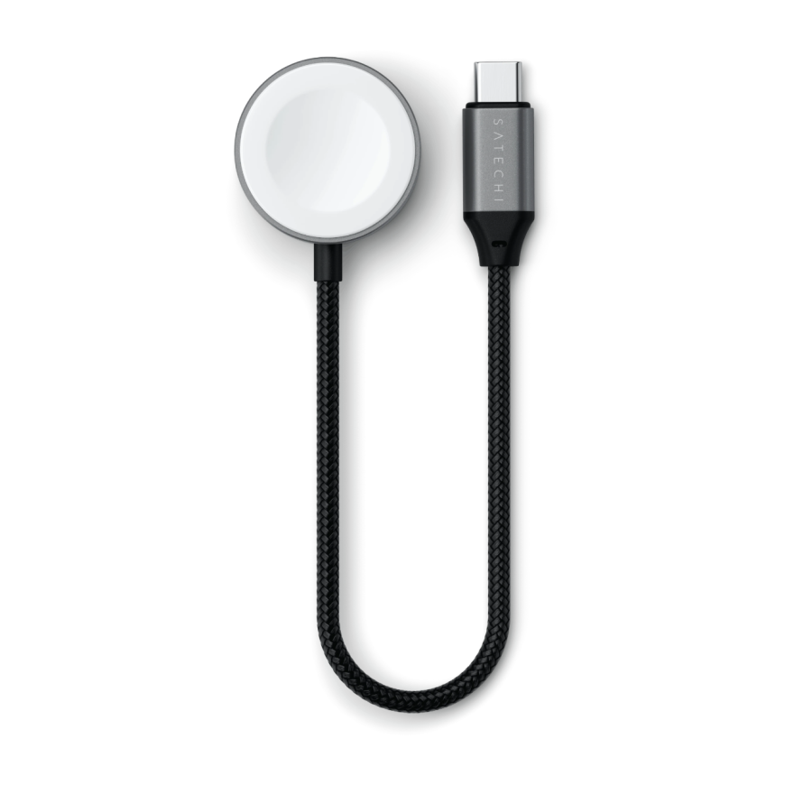 Зарядное устройство Satechi USB-C для Apple Watch и AirPods с футляром MagSafe (19 см)