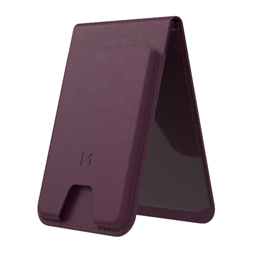 Кожаный чехол-бумажник MagSafe с подставкой Magssory Geotag Flip Wallet