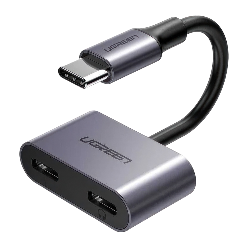 Адаптер Ugreen USB-C — 2 USB-C (CM232)