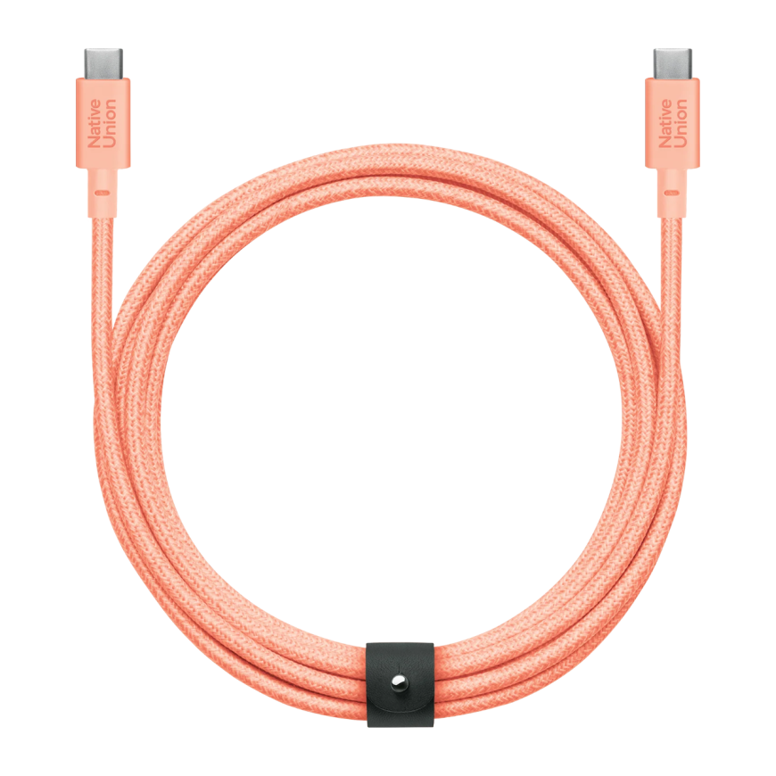 Кабель с оплёткой и ремешком Native Union Belt Cable XL USB-C (USB 2.0) (3 м)