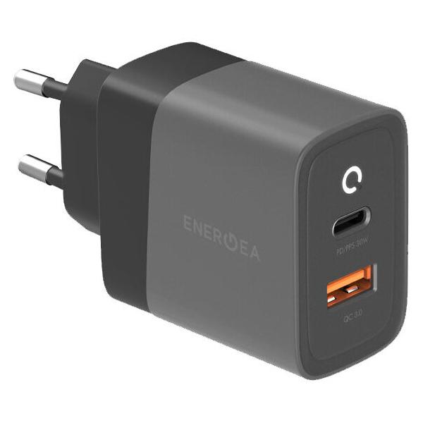 Сетевое зарядное устройство Energea AmpCharge PD30 (USB-C, USB-A)