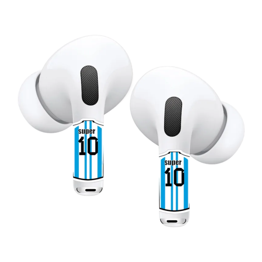 Виниловые наклейки VLP Easy Art «Номер 10» для AirPods Pro 2