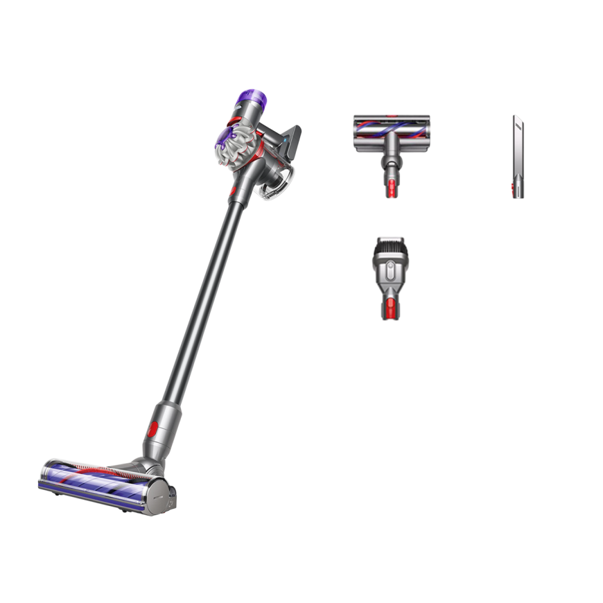 Беспроводной вертикальный пылесос Dyson V8 (SV25) (Серебристый/«Никель» | Silver/Nickel) (2021)