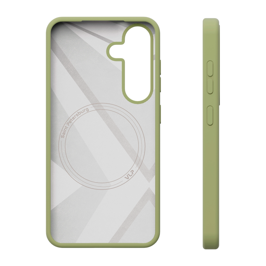 Гибридный силиконовый чехол с поддержкой MagSafe VLP Aster Case для Samsung Galaxy S25 - фото 19