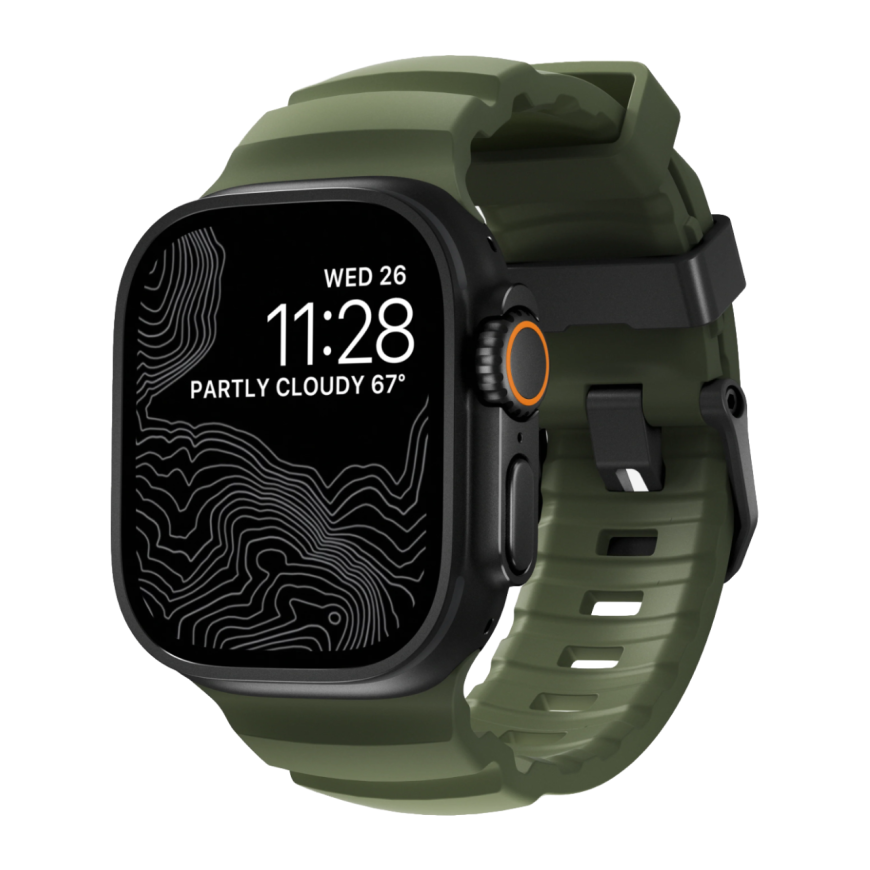 Спортивный ремешок Nomad Rocky Point Band для Apple Watch 44, 45, 46 мм и Ultra 49 мм