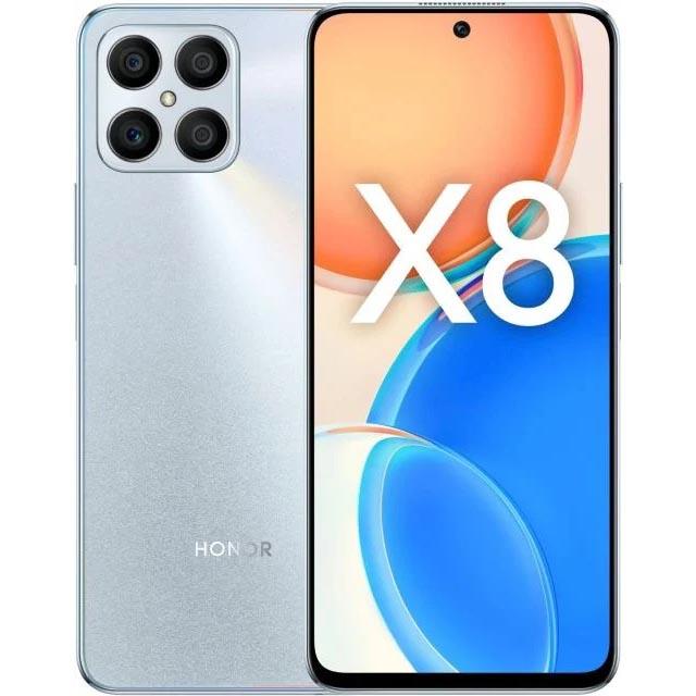 Смартфон Huawei Honor X8 6 ГБ + 128 ГБ («Титанoвый серебристый» | Titanium Silver)