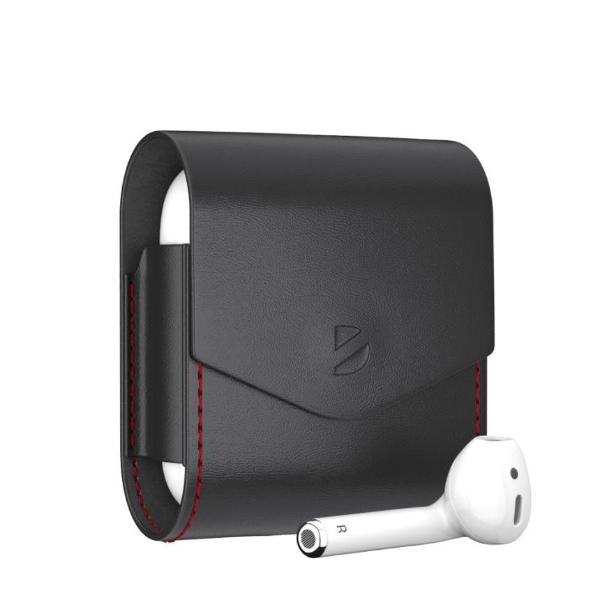Чехол из натуральной кожи с магнитной застёжкой Deppa для AirPods