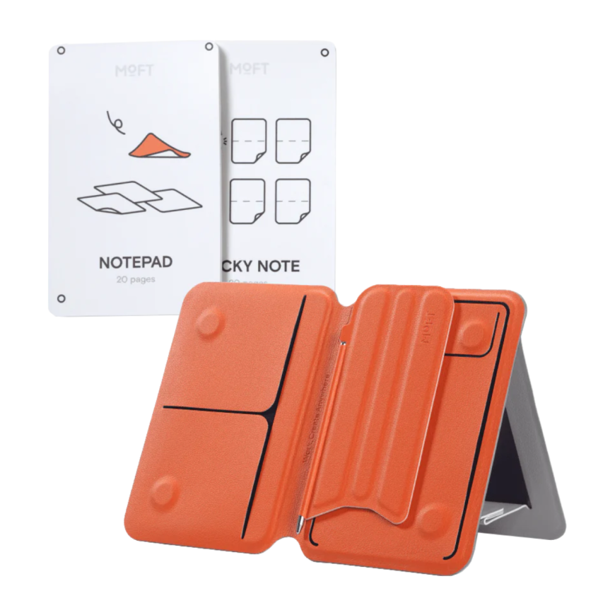 Кожаная подставка-блокнот MagSafe MOFT Snap Flow Note Stand