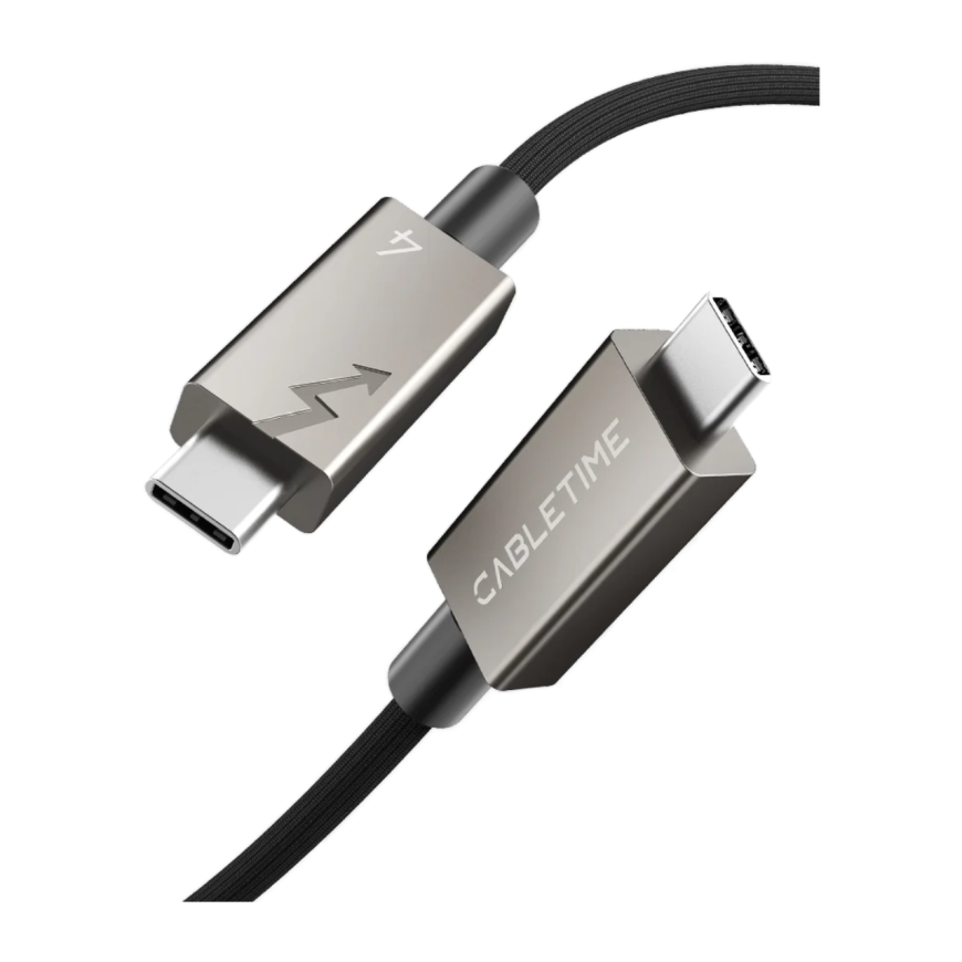 Кабель с оплёткой CABLETIME USB-C (USB4 Gen 3x2) (2 м)