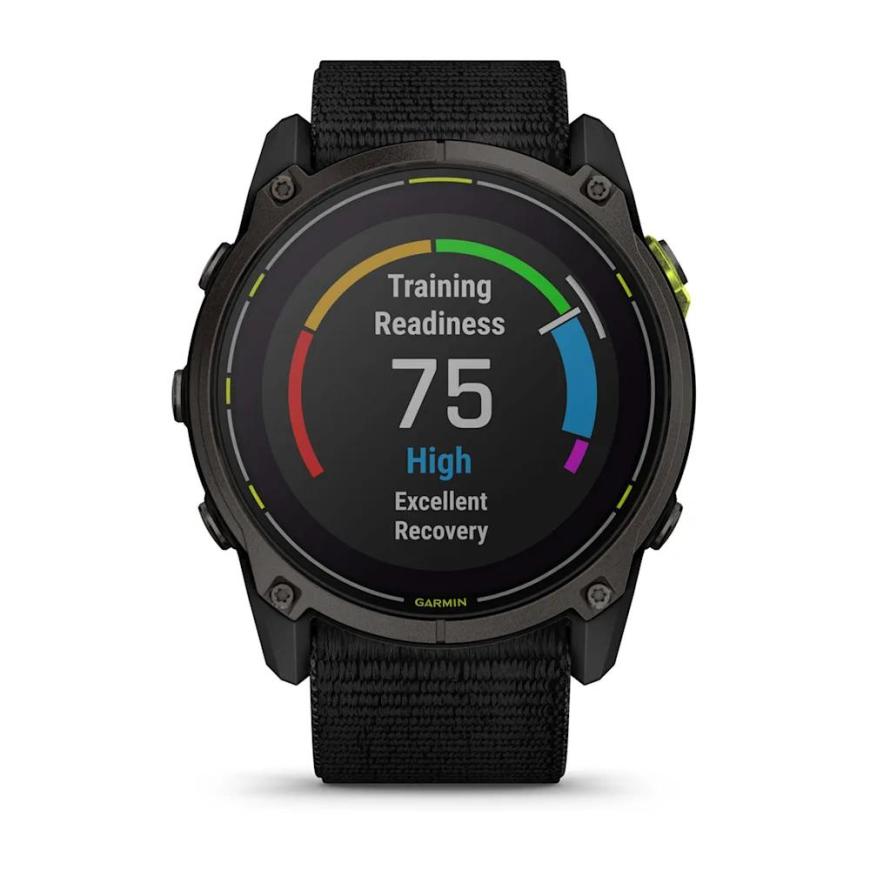 Умные спортивные часы Garmin Enduro 3, нейлоновый чёрный ремешок UltraFit - фото 6