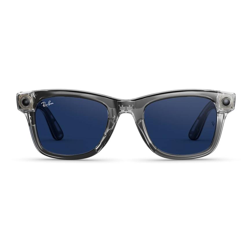 Умные очки Ray-Ban Wayfarer (Gen 2) (Shiny Transparent Grey/Sapphire Transitions)