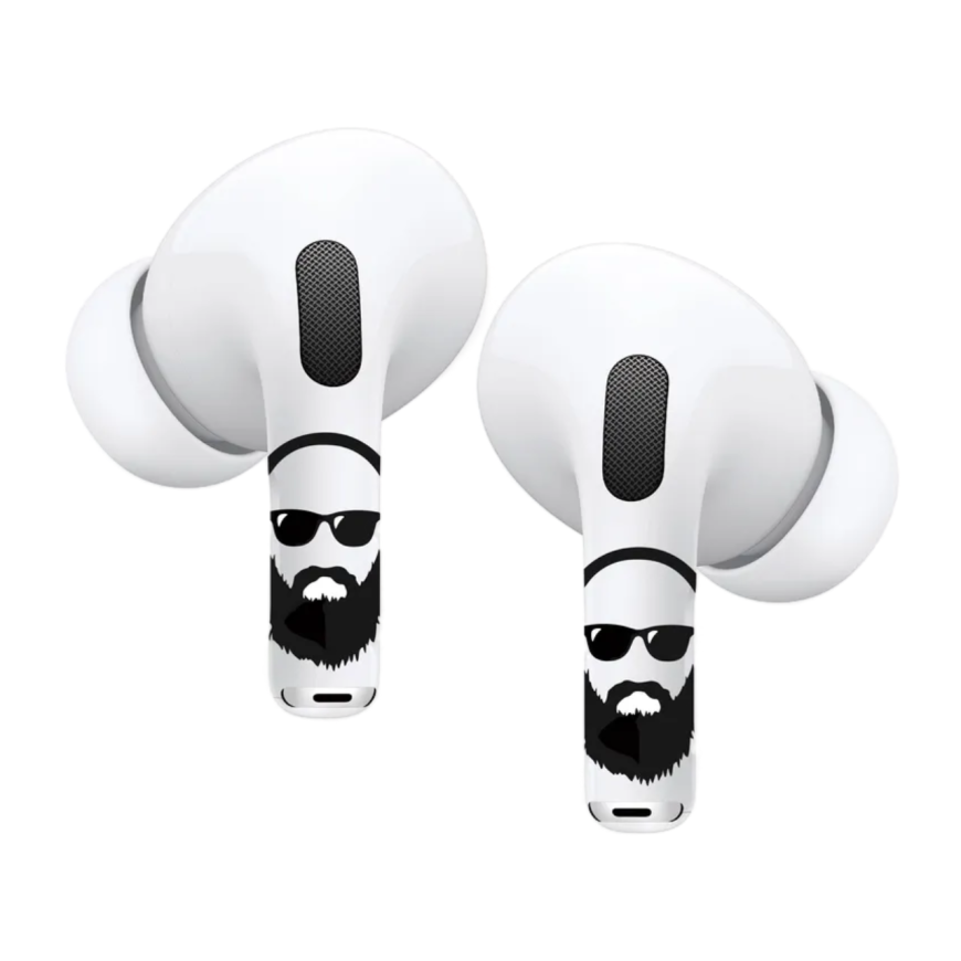 Виниловые наклейки VLP Easy Art «Бородач» для AirPods Pro 2