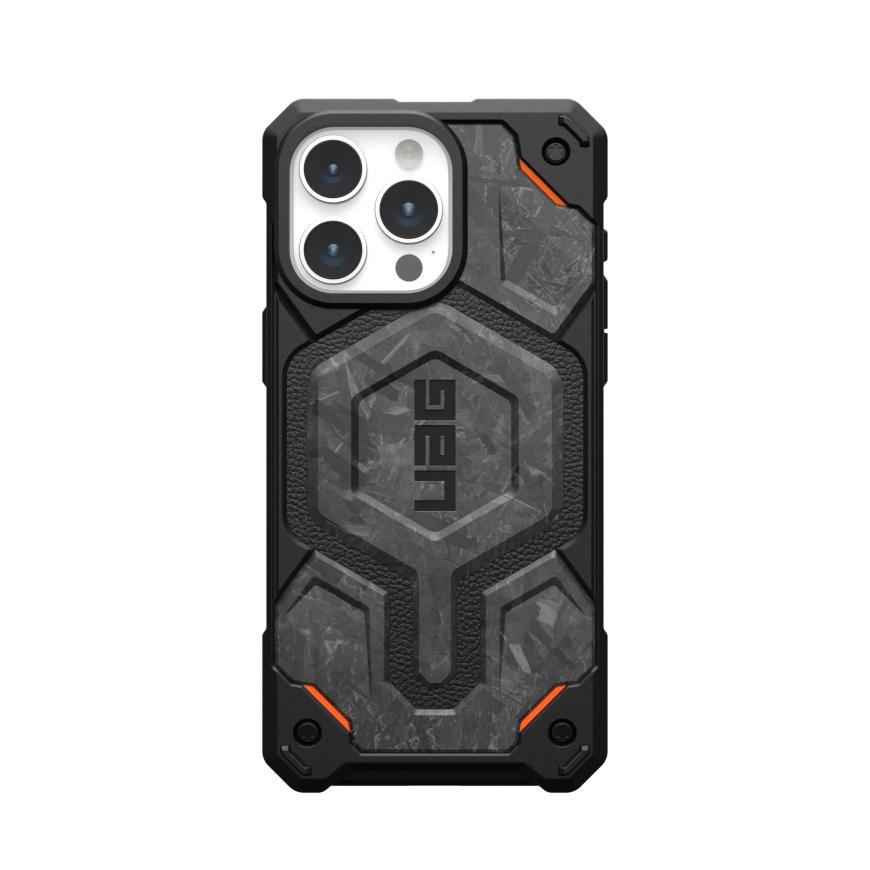 Защитный композитный чехол с поддержкой MagSafe UAG Monarch Pro Forged Carbon Limited Edition для iPhone 15 Pro Max