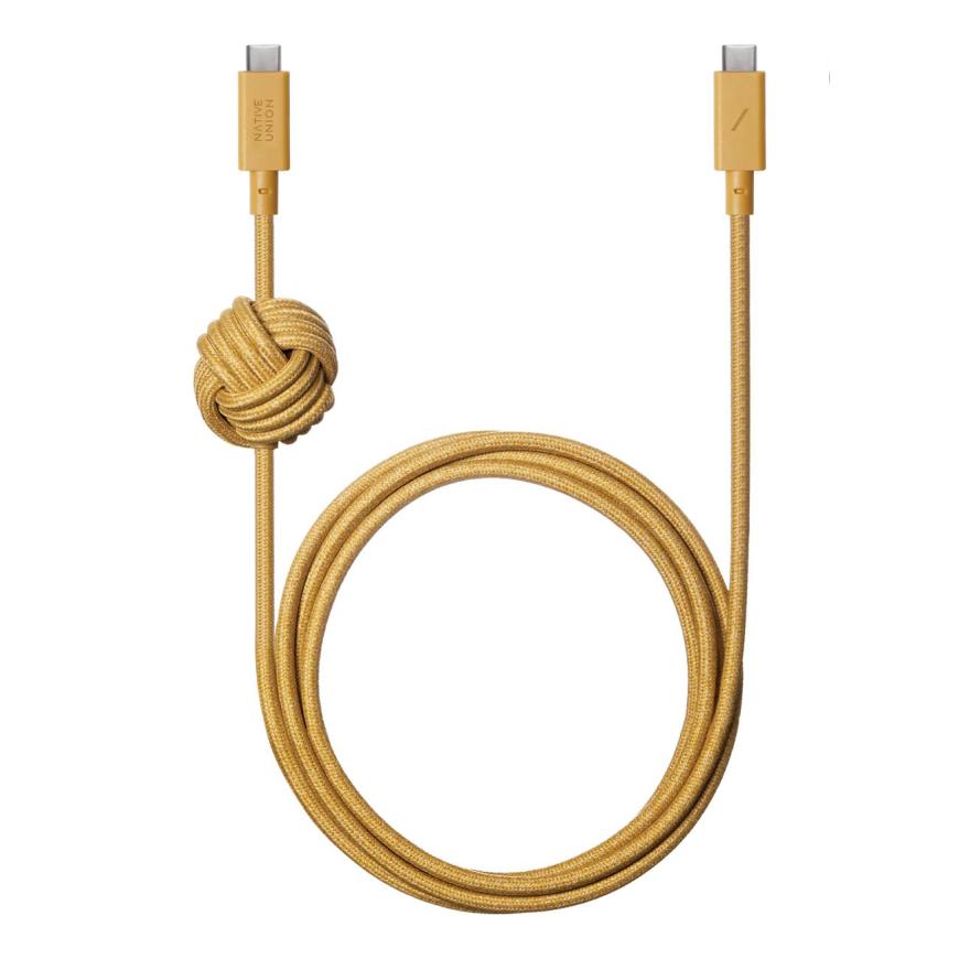 Кабель с оплёткой и утяжеляющим узлом Native Union Anchor Cable USB-C (USB 2.0) (3 м)