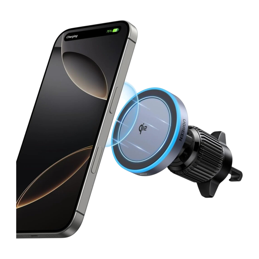 Автомобильный держатель MagSafe с беспроводной зарядкой Ugreen (W708)