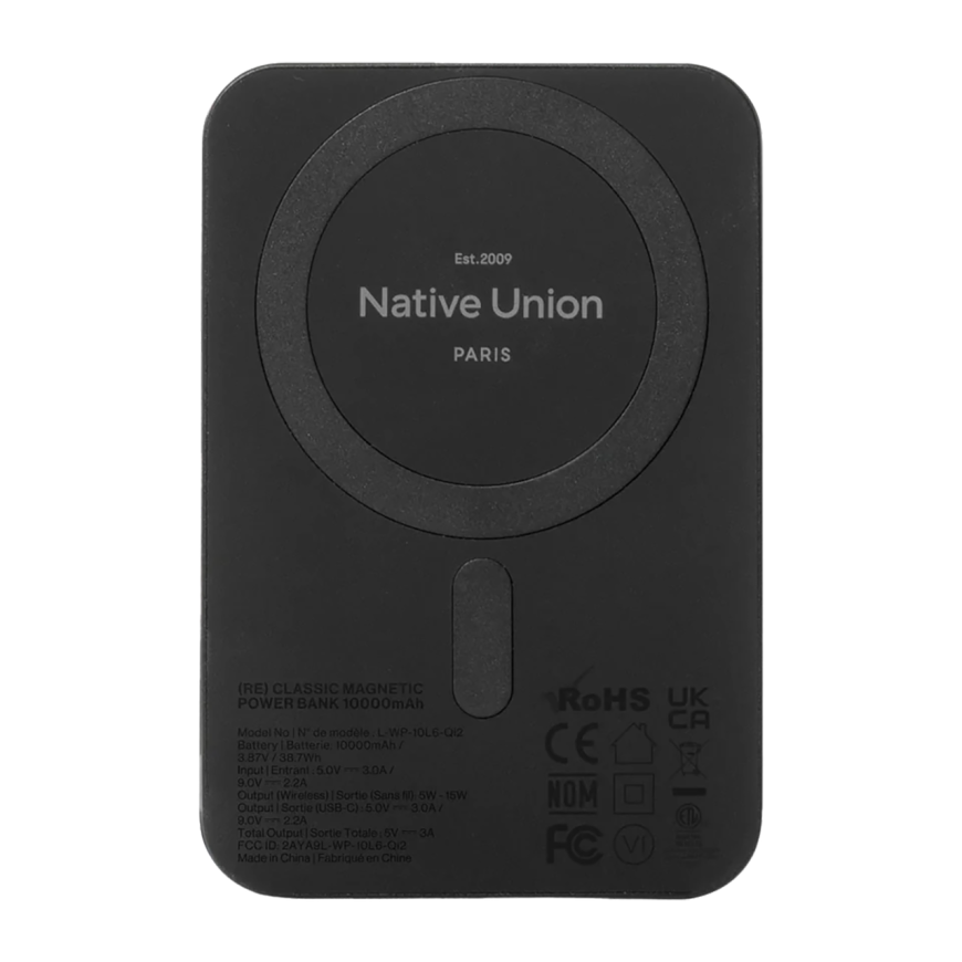 Внешний аккумулятор с поддержкой MagSafe Native Union (Re)Classic Power Bank 10000 мА·ч