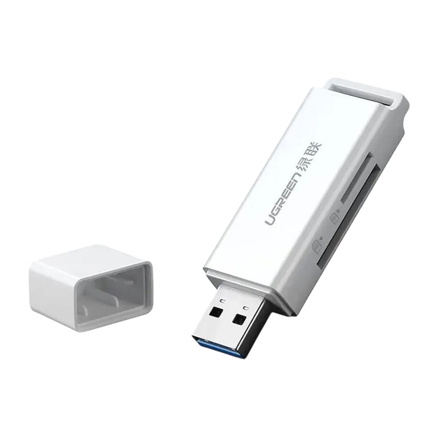 Картридер Ugreen USB-A 3.0 — microSD, SD (CM104) - фото 1