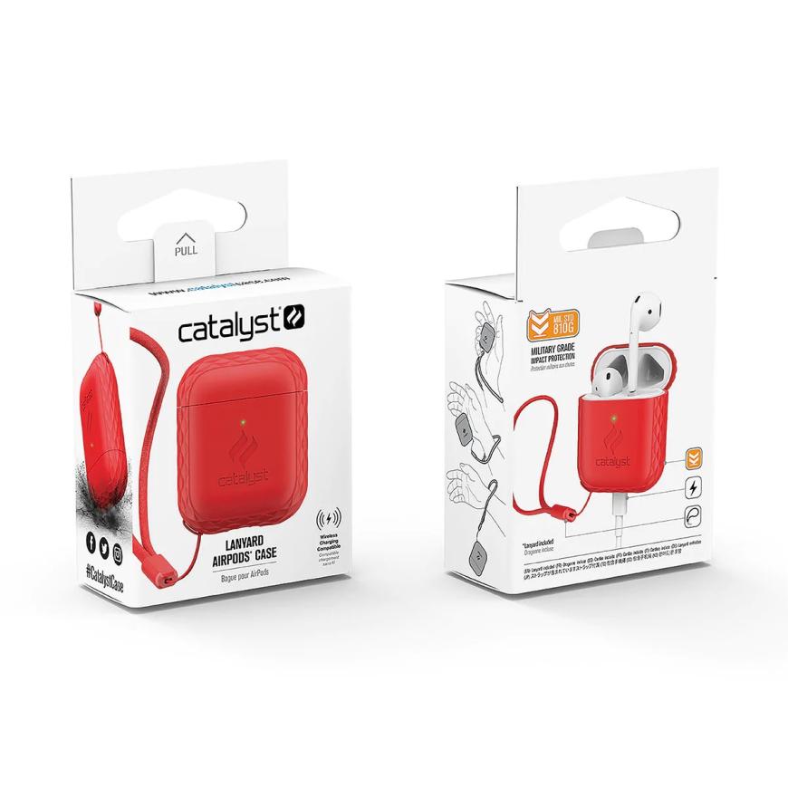 Силиконовый чехол с ремешком Catalyst Lanyard Case для AirPods 1-го и 2-го поколений