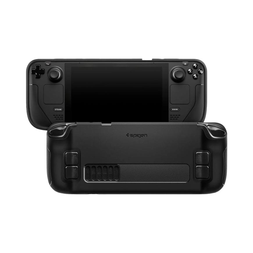 Термополиуретановый чехол Spigen Rugged Armor для Steam Deck LCD и OLED