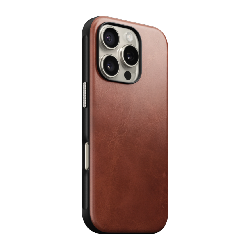 Кожаный чехол с поддержкой MagSafe Nomad Modern Leather Case Limited Edition для iPhone 16 Pro - фото 6