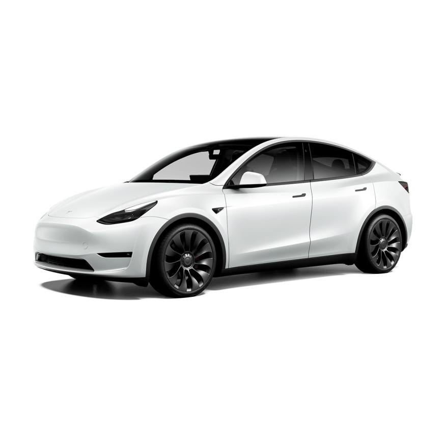 Электромобиль Tesla Model Y Long Range 2022 Белый | White (Европа, белый салон, AWD, диски R20, 5 мест)