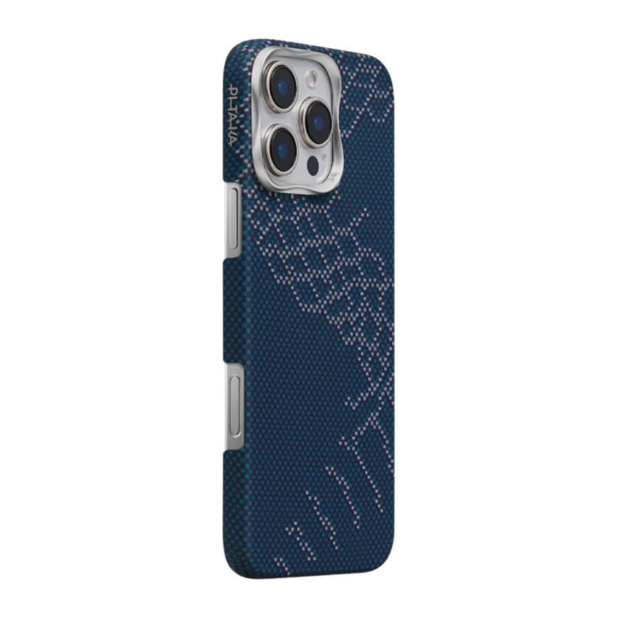 Чехол из арамидного волокна с поддержкой MagSafe PITAKA Snake Ridge Limited Edition Tactile Woven Case для iPhone 16 Pro - фото 1