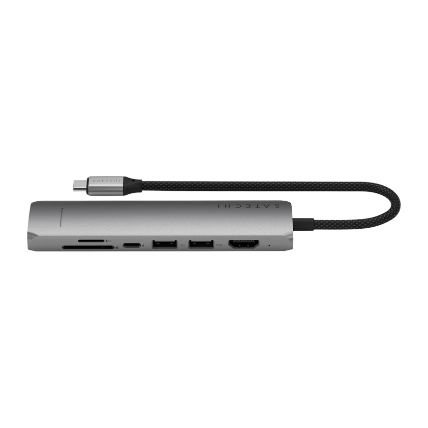 USB-Хаб Satechi Slim Multiport Adapter with Ethernet с USB-C (USB 3.2 Gen 2) - фото 4