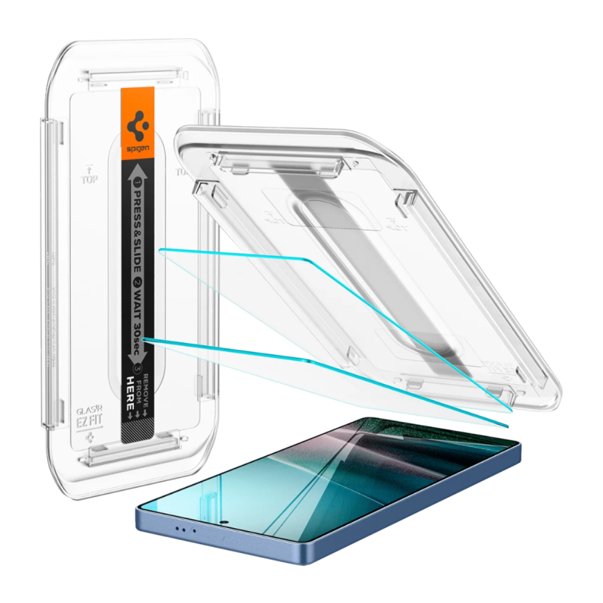 Глянцевое защитное стекло Spigen GLAS.tR EZ Fit HD для Samsung Galaxy S25 Ultra (2 шт.)