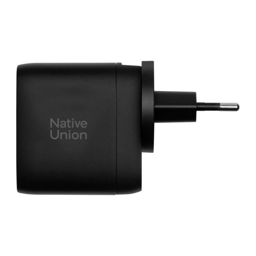 Многопортовое сетевое зарядное устройство Native Union мощностью 67 Вт (2 USB-C, USB-A) (GaN)