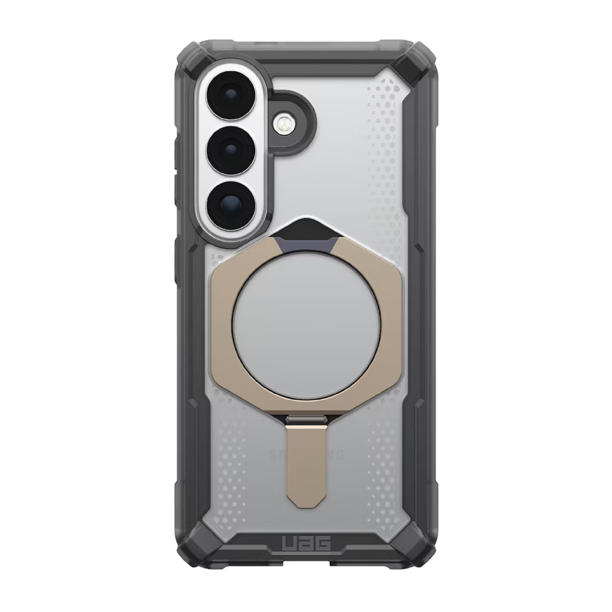 Защитный прозрачный чехол MagSafe с подставкой UAG Plasma XTE для Samsung Galaxy S26