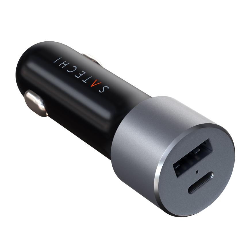 Автомобильное зарядное устройство Satechi мощностью 72 Вт (USB-C, USB-A)