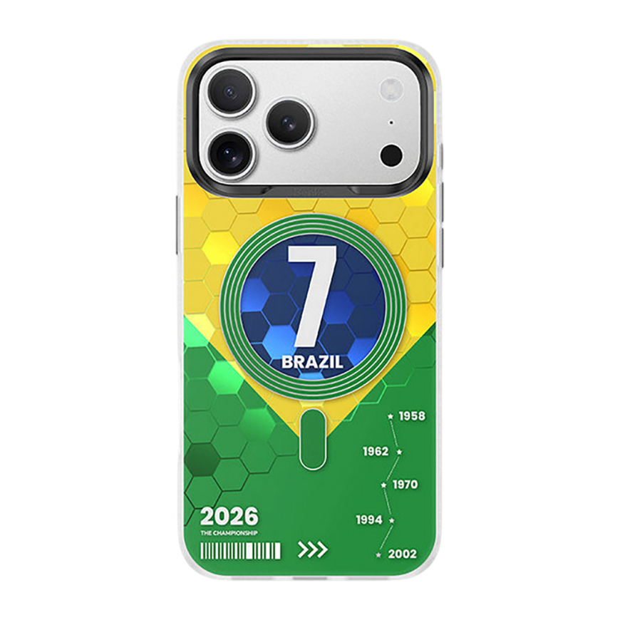 Пластиковый чехол MagSafe Benks Dynamic The Championship «Бразилия» для iPhone 17 Pro Max