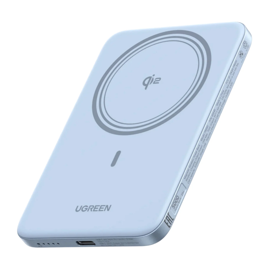 Внешний аккумулятор MagSafe Ugreen MagFlow Air (Qi2) (5000 мА·ч) (PB580)
