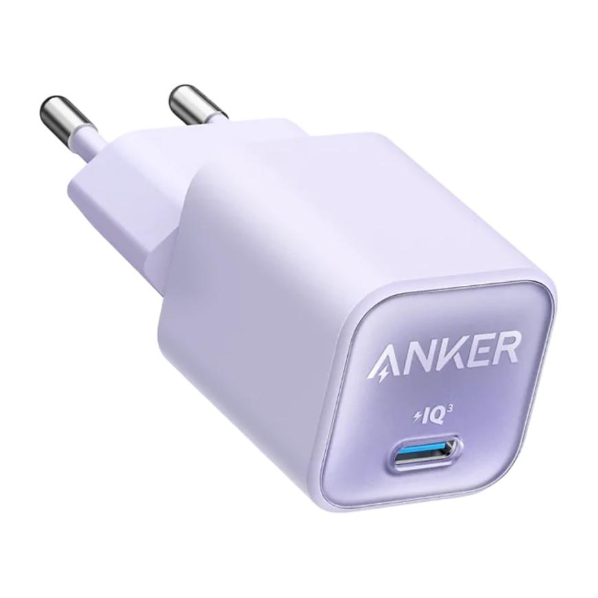 Сетевое зарядное устройство Anker 511 PowerPort Nano III мощностью 30 Вт (USB-C) (GaN)