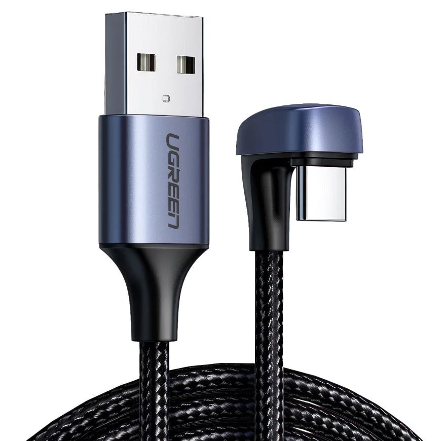 Кабель с нейлоновой оплёткой Ugreen USB-C — USB-A (1 м) (US311)