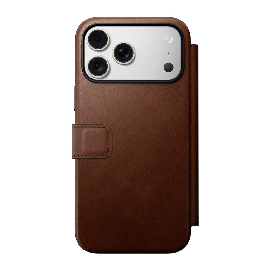 Кожаный чехол-книжка MagSafe Nomad Modern Leather Folio для iPhone 17 Pro Max