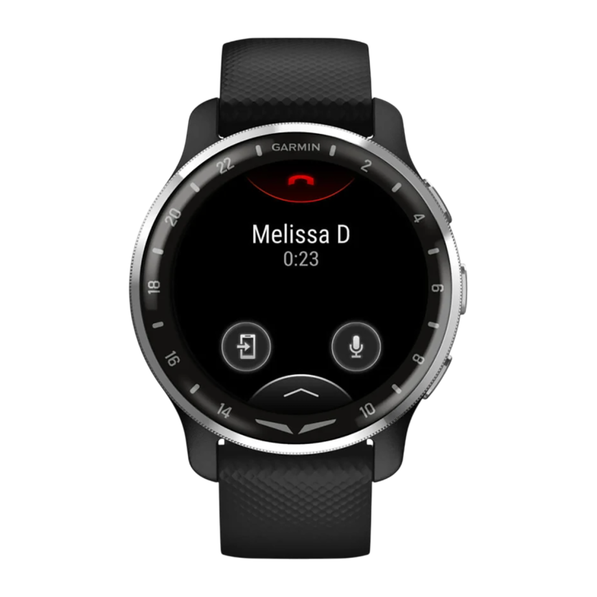 Спортивные часы Garmin D2 Air X10, чёрный силиконовый ремешок