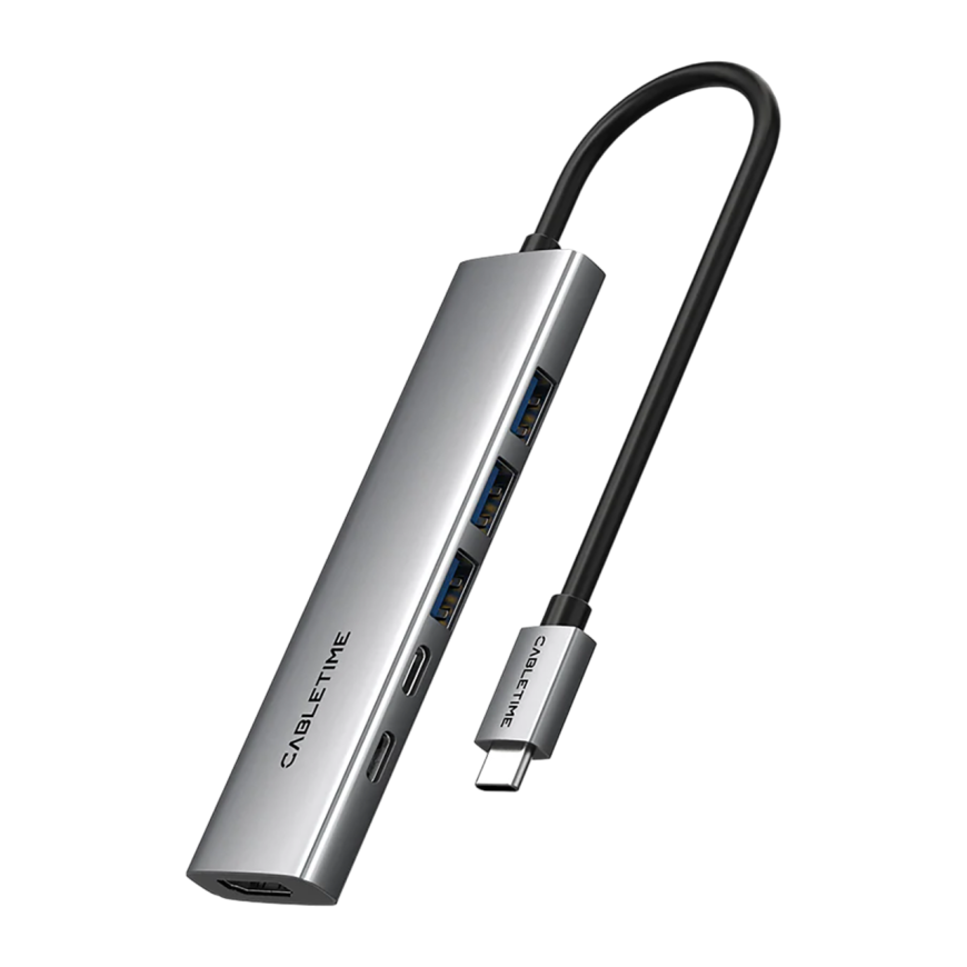 USB-Хаб CABLETIME (USB-C) (CT-HBP1-A)