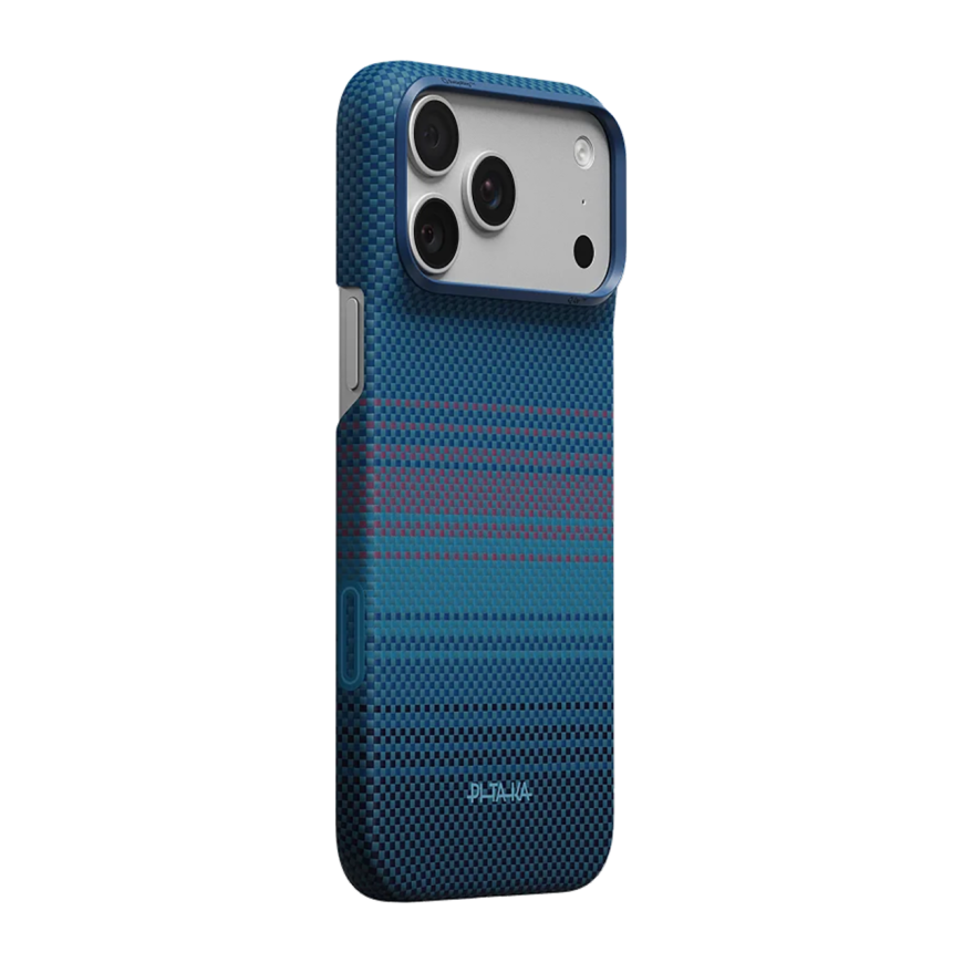 Арамидный чехол MagSafe PITAKA Moonrise2.0 PitaTap Edge Case для iPhone 17 Pro Max и 18 Pro Max