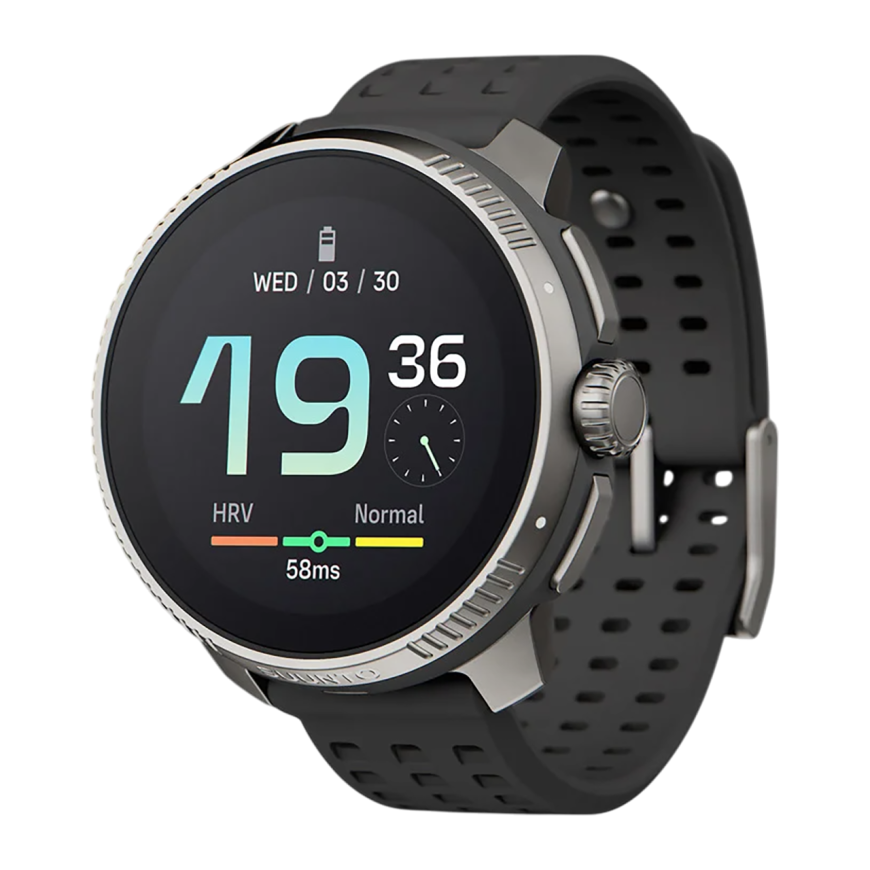 Спортивные часы Suunto Race Titanium Charcoal, угольно-серый силиконовый ремешок