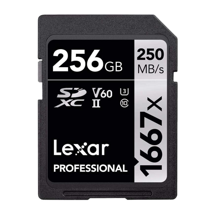 Карта памяти Lexar Professional Silver 1667x SDXC UHS-II 256 ГБ (U3, V60)