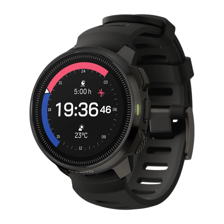 Спортивные часы Suunto Ocean All Black, чёрный силиконовый ремешок