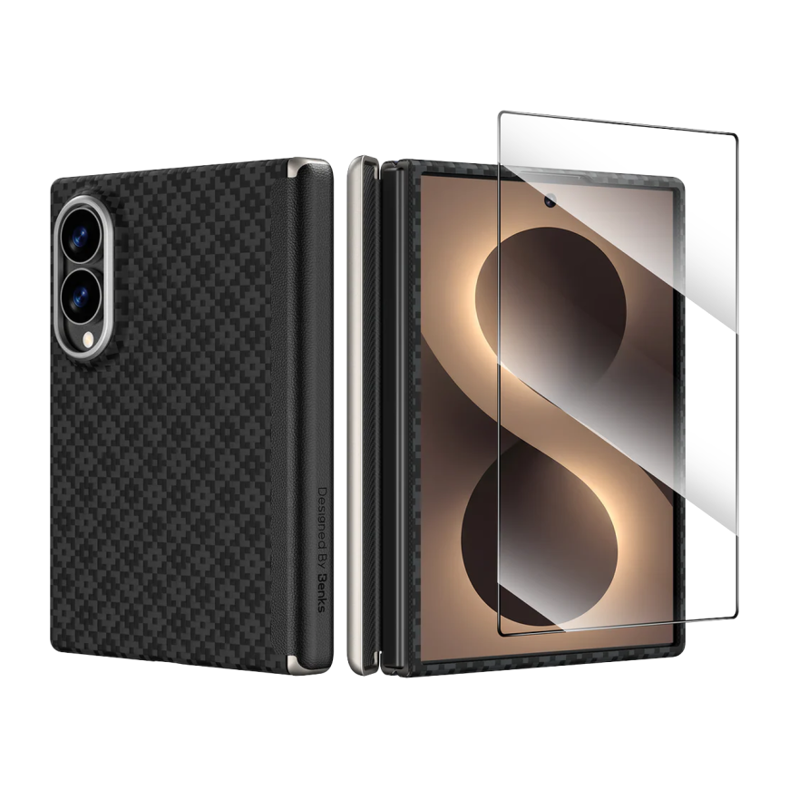 Кевларовый чехол MagSafe с защитой шарнира Benks ArmorGrid Air Grand Combo для Samsung Galaxy Z Fold8