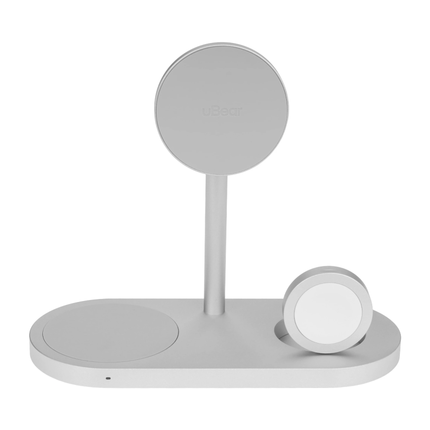 Зарядная станция MagSafe uBear Stage Ultra для iPhone, Apple Watch и AirPods (Qi2)