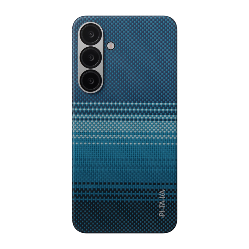 Чехол из арамидного волокна с поддержкой MagSafe PITAKA Sunset Moonrise Tactile Woven Case для Samsung Galaxy S25+ - фото 2