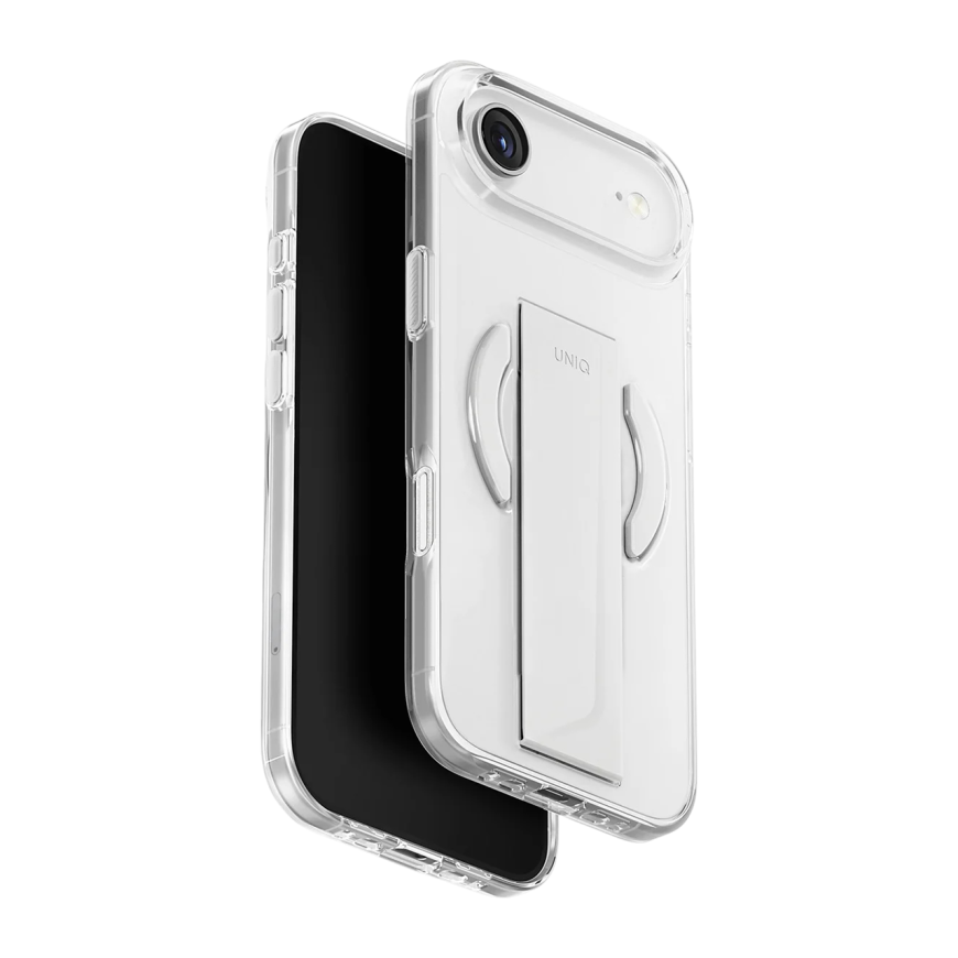 Прозрачный чехол MagSafe с ремешком-держателем Uniq Heldro Air для iPhone Air