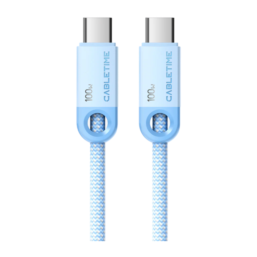 Кабель с оплёткой CABLETIME USB-C (USB 2.0) (1 м) (CT-CM100-P)