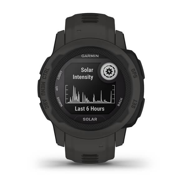 Спортивные часы Garmin Instinct 2S Solar, 40 мм, силиконовый ремешок графитового цвета